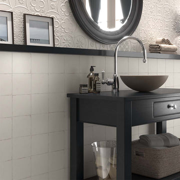 Berlin White Matte, 5.8" x 5.8" | Porcelain Tile by Dune