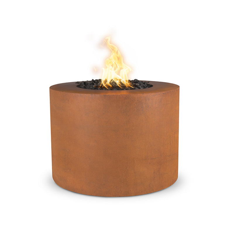 Beverly Round Fire Pit | Corten Steel Fire Feature by The Outdoor Plus