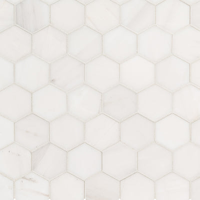 Bianco Dolomite 2" Hexagon Mosaic | Stone Tile by MSI