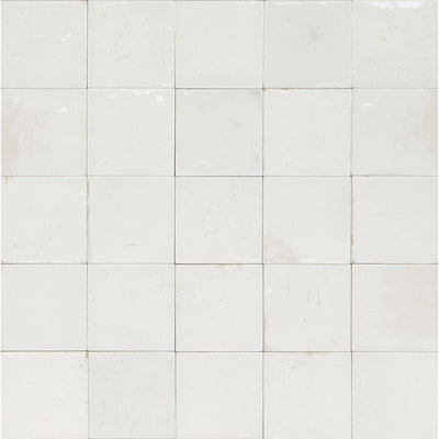 Bianco Glossy, 4" x 4" - Porcelain Tile