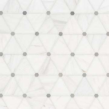 Bianco Dolomite Pinwheel | Natural Stone Tile for Kitchen and Bath