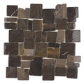 Black - Flat Stone Pebble Tile