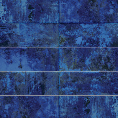 Blue, 6" x 20" Tile | ESTCORAGREEN620 | Aquatica Porcelain Pool Tile