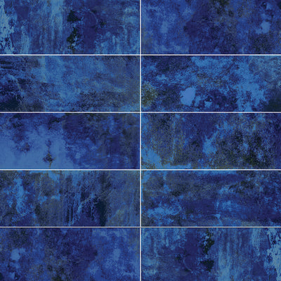 Blue, 6" x 20" Tile | ESTCORAGREEN620 | Aquatica Porcelain Tile
