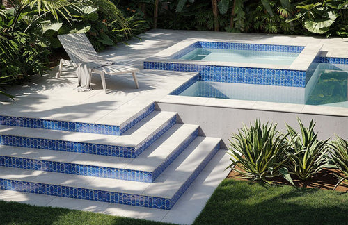 Botanical Series Porcelain Tile - AquaBlu Mosaics