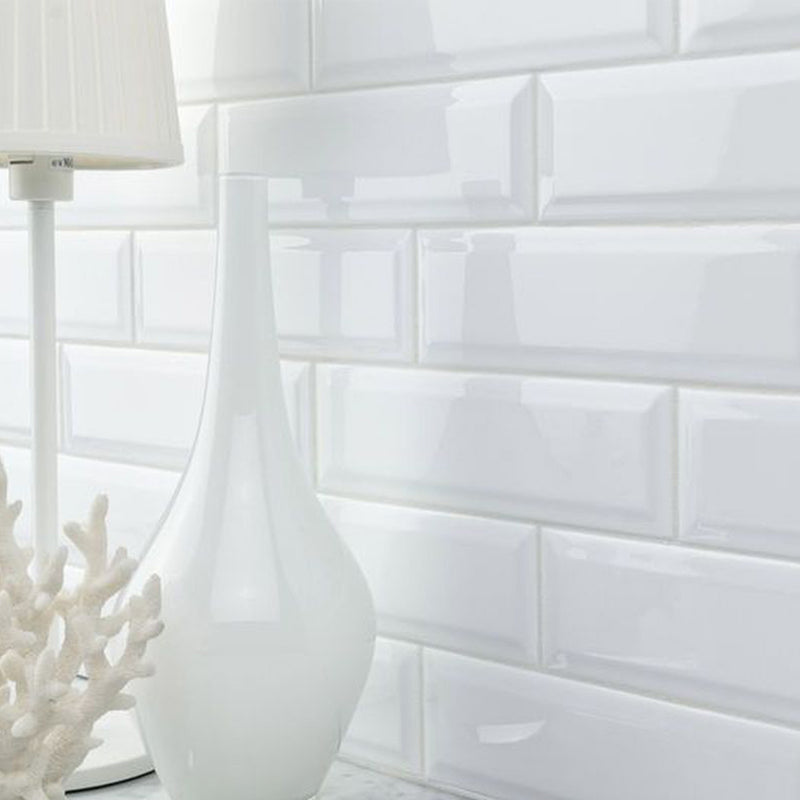 Salt Glossy, 3" x 9" Ceramic Tile | Shower & Kitchen Backsplash Tile