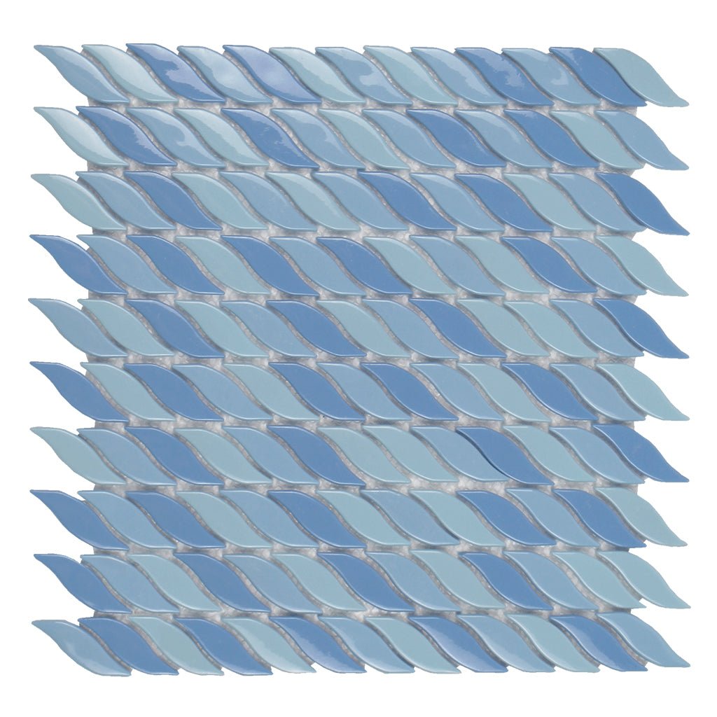 Blue Atoll, Mosaic Glass Tile Decorative Kitchen and Bath Tile
