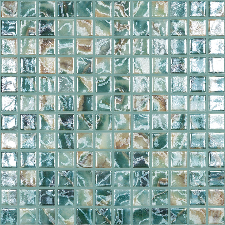 Breeze series glass pool tile by vidrepur