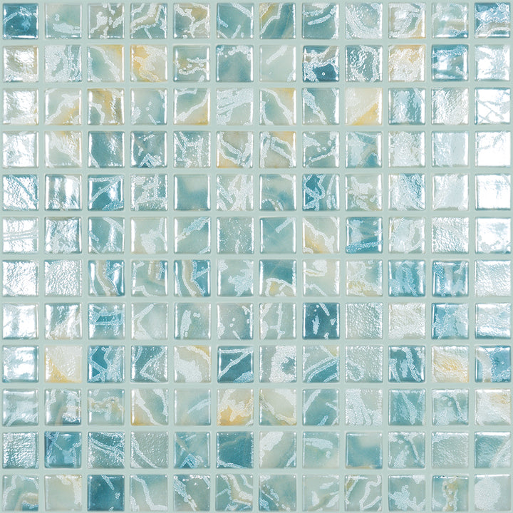 Breeze series glass pool tile by vidrepur