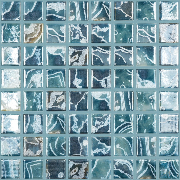 Breeze Series glass pool tile by vidrepur