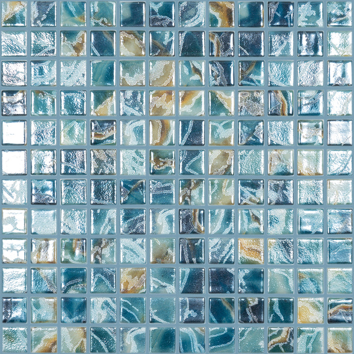 Breeze series glass pool tile by vidrepur