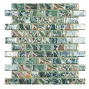 Breeze Emerald, 1" x 2" - Glass Tile