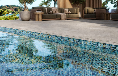 breeze series glass pool tile by vidrepur