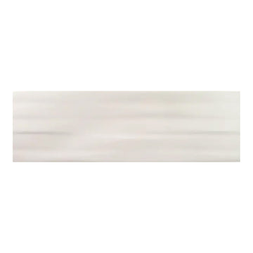 Buteo Cream Glossy Tide Deco, 5" x 16" Ceramic Tile | Backsplash Tile