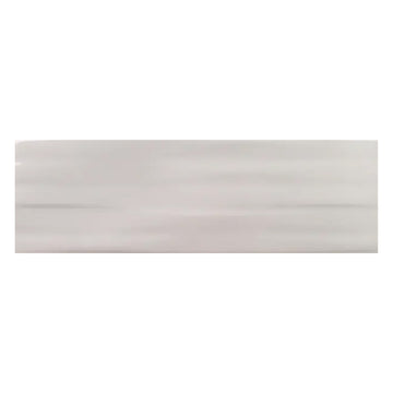 Buteo Gray Glossy Tide Deco, 5" x 16" Ceramic Tile | Kitchen Backsplash Tile