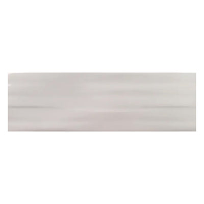 Buteo Gray Glossy Tide Deco, 5" x 16" Ceramic Tile | Kitchen Backsplash Tile