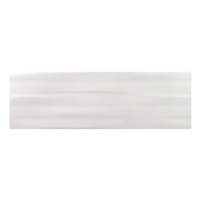 Buteo White Matte Tide Deco, 5" x 16" Ceramic Tile | Backsplash Tile