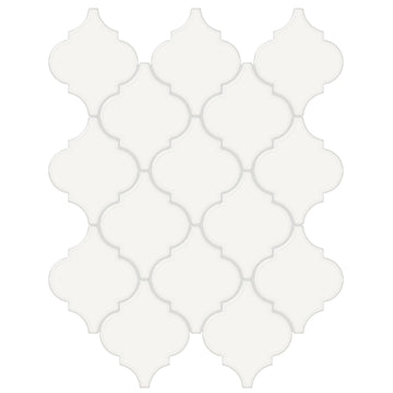 Soho Canvas White, Arabesque | Ceramic Tile for Kitchens & Bathrooms