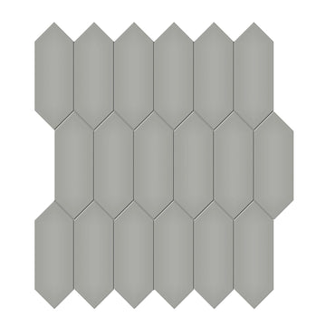 Soho Cement Chic Glossy, 2" x 5" Picket | Ceramic Wall & Floor Tile