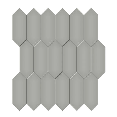 Soho Cement Chic Glossy, 2" x 5" Picket | Ceramic Wall & Floor Tile