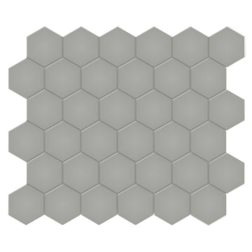 Soho Cement Chic, 2" Hexagon | Ceramic Backsplash & Floor Tile
