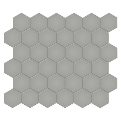 Soho Cement Chic, 2" Hexagon | Ceramic Backsplash & Floor Tile