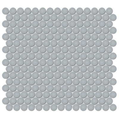 Soho Cloud Blue Matte, Penny Round | Ceramic Kitchen & Bathroom Tile