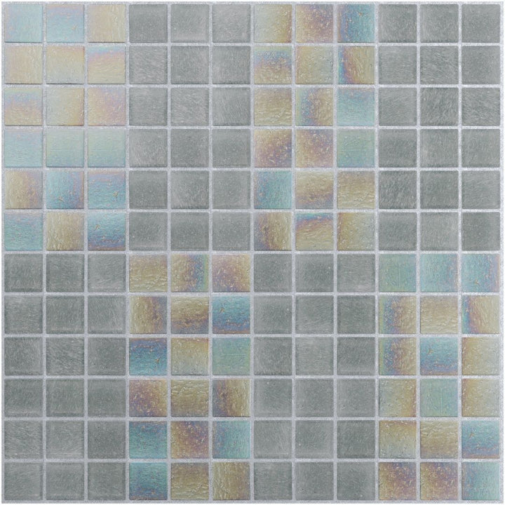 Calista, 1" x 1" Offset Wide Stripe | Luxury Glass Mosaic Tile