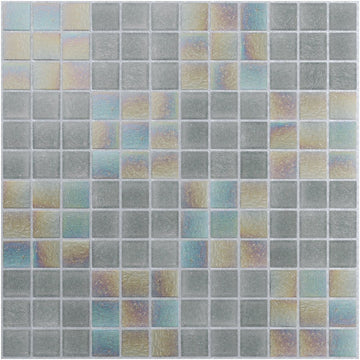 Mosaic tile pattern with multicolored squares