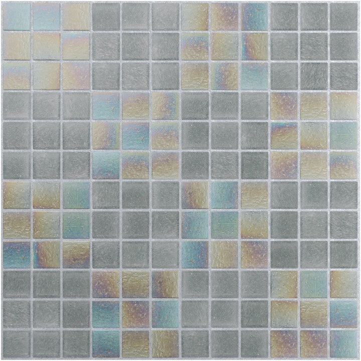 Mosaic tile pattern with multicolored squares