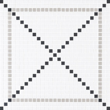 Calvin Bone Glass Mosaic Tile