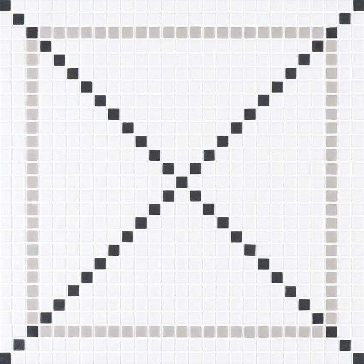 Calvin Bone Glass Mosaic Tile
