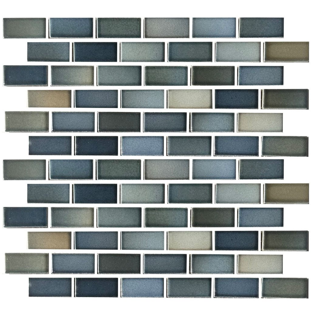 Captain Blue, 7/8" x 1-7/8" | GLASSTEL-13 | Fujiwa Porcelain Pool Tile