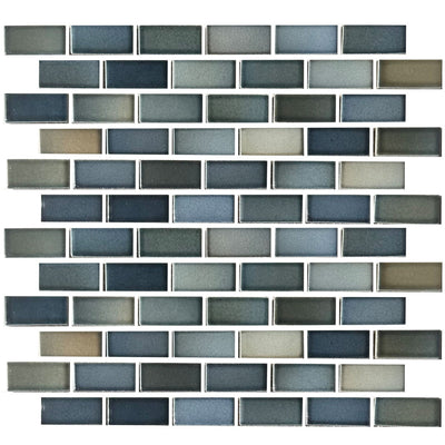 Captain Blue, 7/8" x 1-7/8" | GLASSTEL-13 | Fujiwa Porcelain Pool Tile