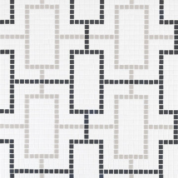 Cardin Bone Glass Mosaic Tile