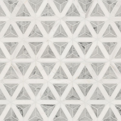 Carrara White Faceted | Stone Tile for Kitchen and Bath