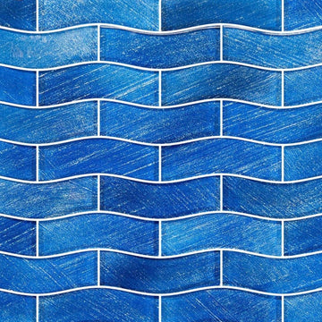 Starlight Bay Field 1" x 4" glass tile