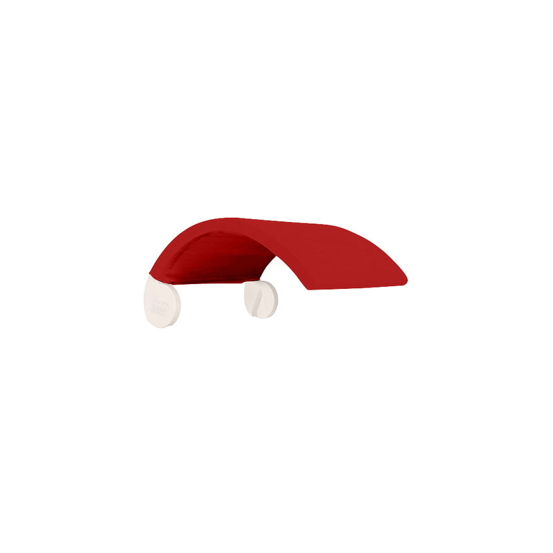 Signature Chair Shade Pool Accessory | Ledge Lounger | Cloud Base with Logo Red Shade