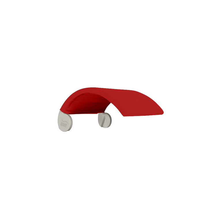 Signature Chair Shade Pool Accessory | Ledge Lounger | Grey Base with Logo Red Shade