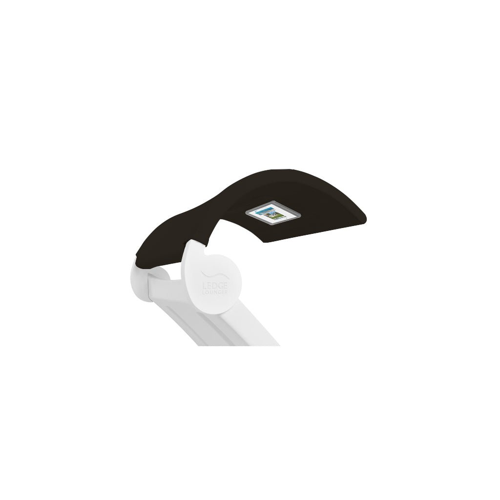 Signature Chaise Shade Pool Accessory | Ledge Lounger | White Base with black Shade