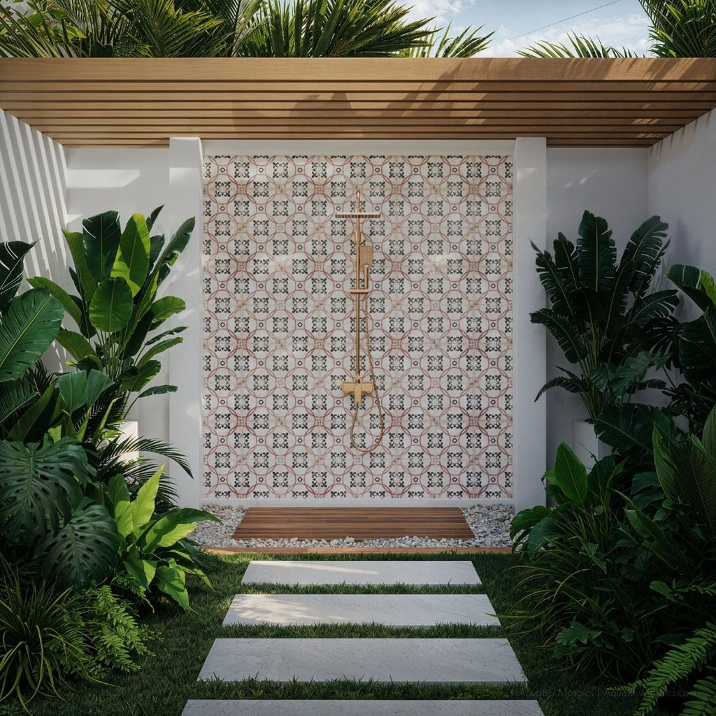 Alhambra, 9" x 9" Porcelain Tile | Anthology Pool & Wall Tile