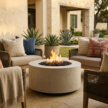 Prism Hardscapes Cilindro Fire Bowl | Outdoor Gas Fire Pit