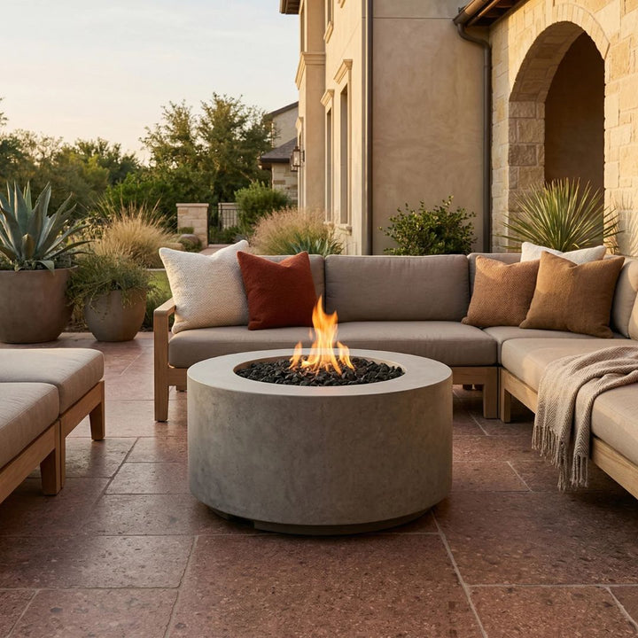 Prism Hardscapes Cilindro Fire Bowl | Outdoor Gas Fire Pit