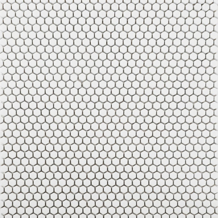 Solid Hexagon glass mosaic tile