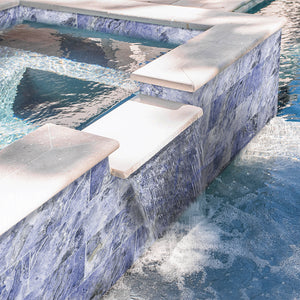 Cloud Cobalt, 6" x 20" Porcelain Tile | Swimming Pool Waterline Tile