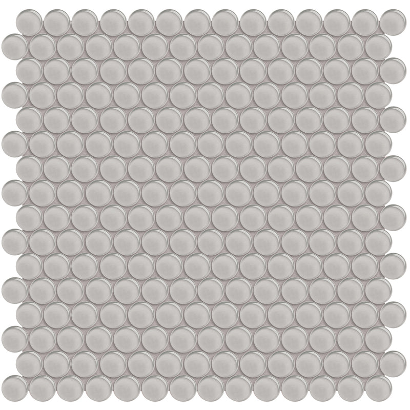 Cloud, Penny Round Mosaic | ANAELEMPNRDCLOUD | Glass Tile