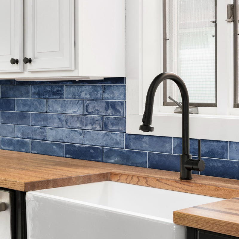 Coastline Ocean, 3" x 12" Porcelain Tile | Pool Waterline Tile