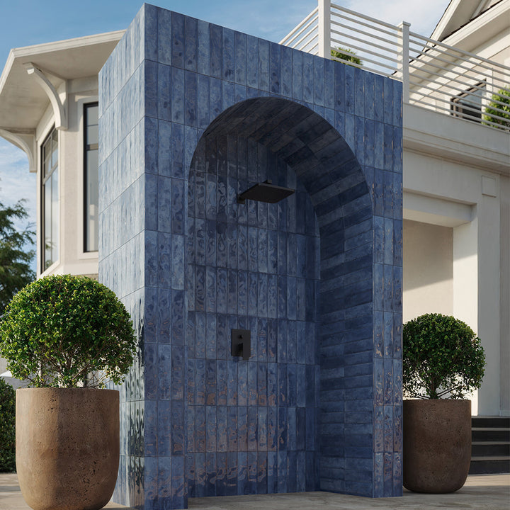 Coastline Ocean, 3" x 12" Porcelain Tile | Pool Waterline Tile