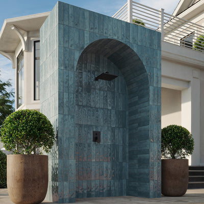 Coastline Sky, 3" x 12" Porcelain Tile | Pool Waterline Tile