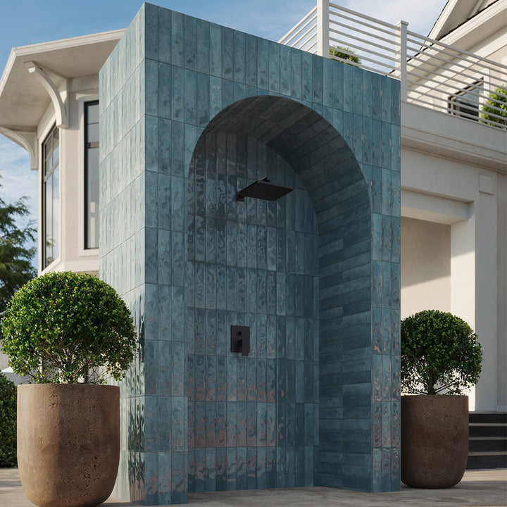 Coastline Sky, 3" x 12" Porcelain Tile | Pool Waterline Tile